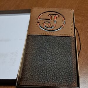 FLASH SALEJustin Boots Rodeo Leather Wallet with Monogram